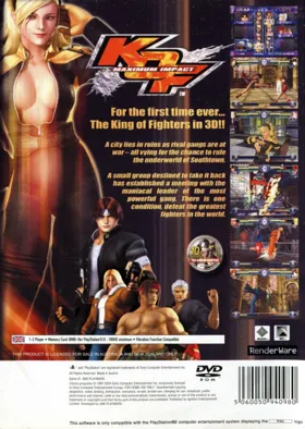 KOF - Maximum Impact box cover back